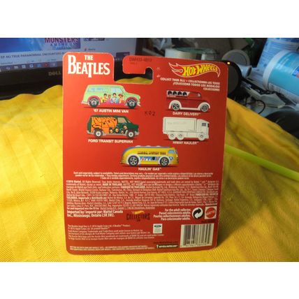 THE BEATLES Hard Day's Night HOT WHEELS!! Mint! 2016! $25.00 Shipped!