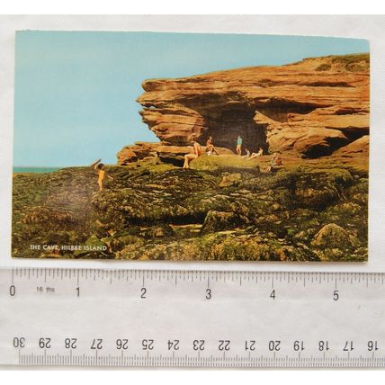 vintage postcard The Cave, Hilbre Island