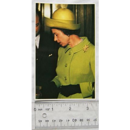 old postcard The Queen in Yugoslavia, October 1972