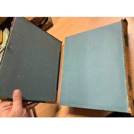 1903 PUNCH MAGAZINE BOUND VOLUMES HEAVY 2.9kg LEATHER ANTIQUE BOOK (P14)