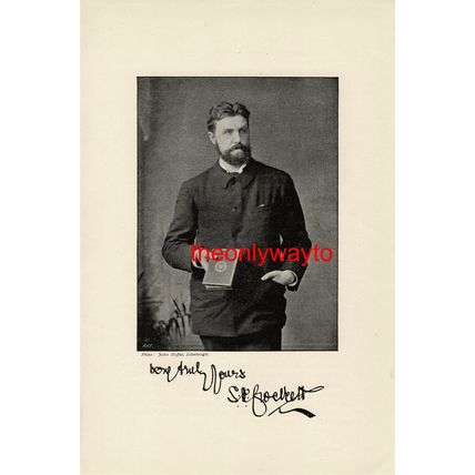 S R Crockett, Author & Minister, Book Illustration (Print), 1895