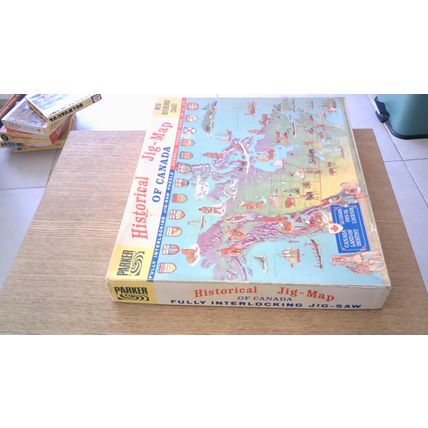 HISTORICAL JIG-MAP OF CANADA Jigsaw Puzzle (VINTAGE 1966)