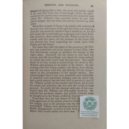 c 1910 HCDJ TEMPEST AND SUNSHINE by MARY J HOLMES with RARE ILLUSTRATED JACKET