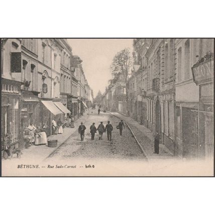 Rue Sadi-Carnot en 1900, Béthune, c.1980s - Euredis Repro CPM