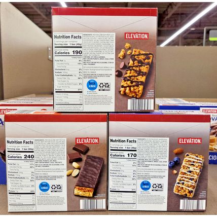 Elevation Protein Meal Advance Bar 3 Flavors Combo (3 Boxes)