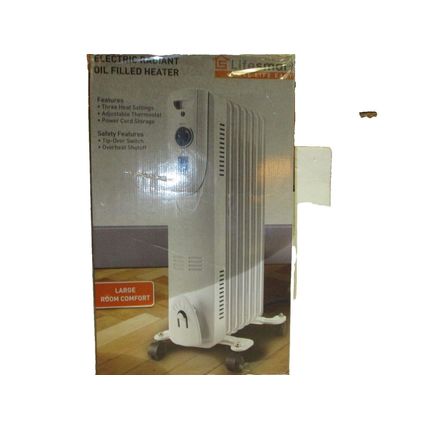 LifeSmart 1500W Digital Oil Filled Radiator 3Heat Settings Up To 1500W on High