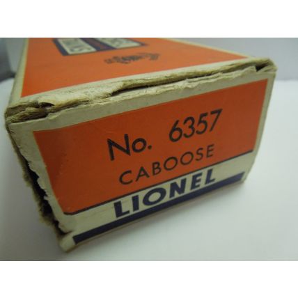 Vintage Lionel Trains 6357 Caboose and Original Box