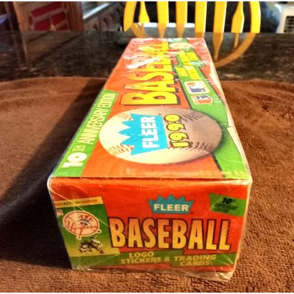 Fleer 1990 Baseball Cards Unopened Box 10th Anniversary 660 Cards & 45 Stickers