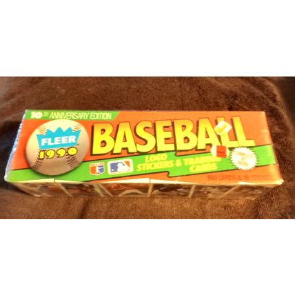 Fleer 1990 Baseball Cards Unopened Box 10th Anniversary 660 Cards & 45 Stickers