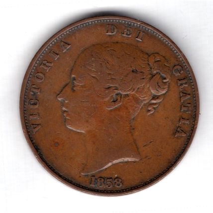 Great Britain. Victoria. Penny 1858. DY14923
