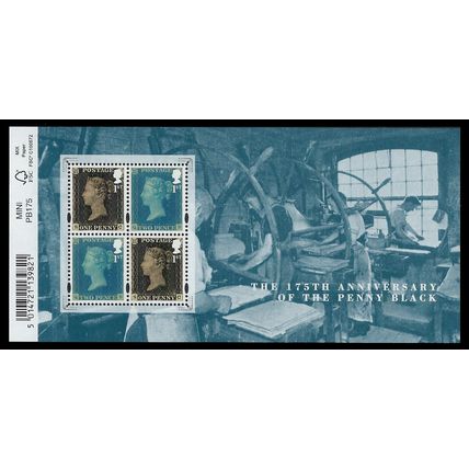 England 2015 The 175th Anniversary of the Penny Black stamp sheet MNH