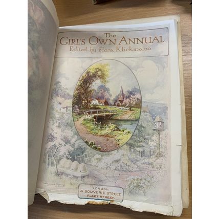 RARE* 1915 "THE GIRL'S OWN ANNUAL" VOL 36 ILLUSTRATED 2.2kg HARDBACK BOOK (EV3)