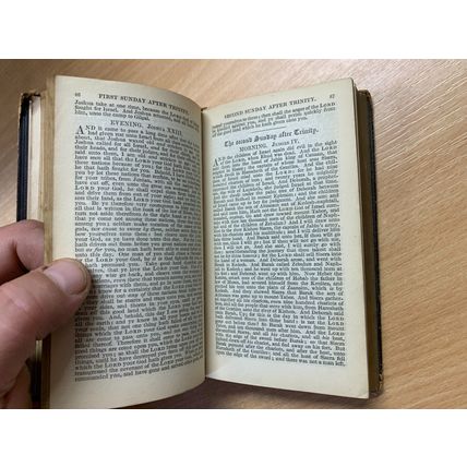 1846 "PROPER LESSONS TO BE READ AT MORNING & EVENING PRAYER" TINY HB BOOK (P3)