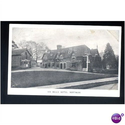Sussex NORTHIAM Six Bells Hotel Postcard