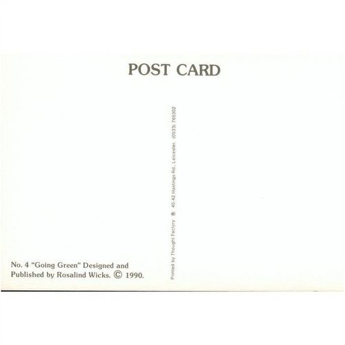 Rosalind J. Wicks postcard 1990 - (No.4) "Going Green"
