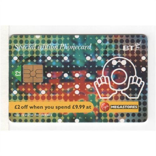 PHONE CARD - BT - VIRGIN MEGASTORES