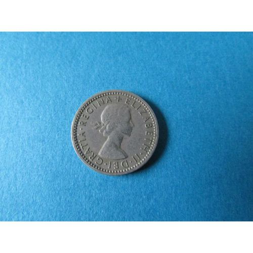 1961 QUEEN ELIZABETH II SIXPENCE FREE POST. AT