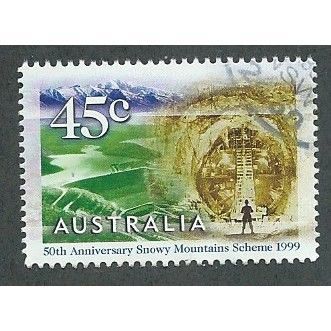 AUS 1999 45c'SNOWY RIVER SCHEME' FINE USED (EBID35-808)