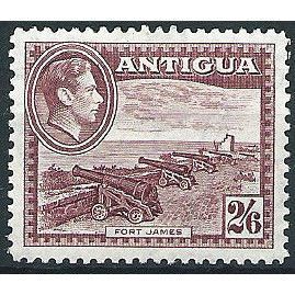 Antigua 1938 SG106 2/6d Brown-Purple Light Mounted Mint ... .
