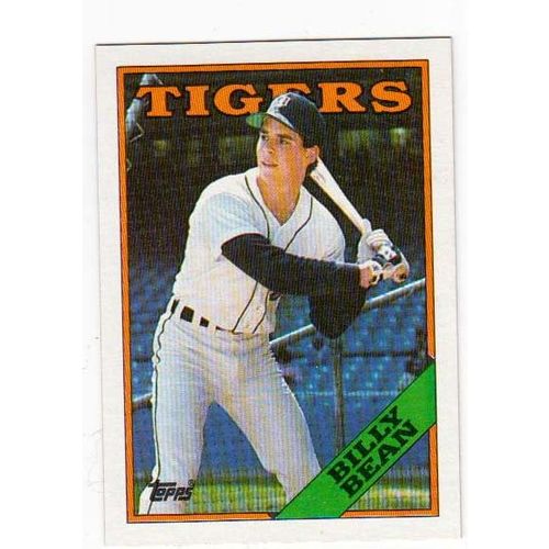 1988 Topps Billy Bean RC baseball rookie card #267 – Moneyball