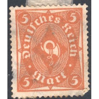 Germany 1922 - 5m orange/yellow - Coachhorn - used hinged