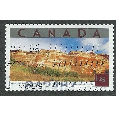 CAN 2002 $1.25 'HEAD SMASHED IN' FINE USED (EBID49-128)