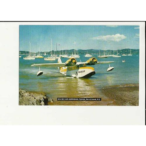 Aviation SEA BEE AIR AMPHIBIAN Postcard by Tiki (P.2325)