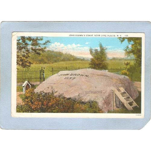 New York Lake Placid John Brown's Grave ny_box5~1756