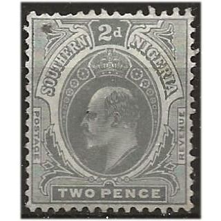 Southern Nigeria 1912 SG47 2d Grey Mounted Mint . .. .