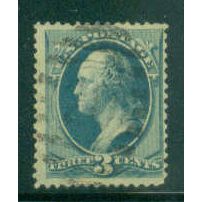 Used 184 3c George Washington Barely Clears M00522