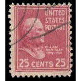 Used 829 25c William McKinley Average Plus M08110