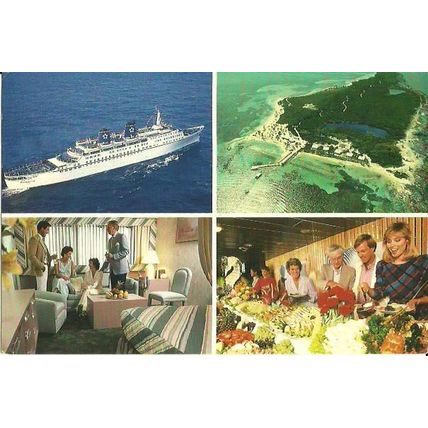 Admiral Cruises SS EMERALD SEAS Company Postcard
