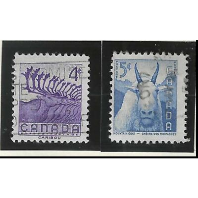Canada Stamps Scott #360 To 361, Used