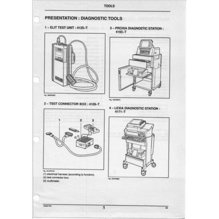 Citroen Xsara Diagnosis Service Manual Diagnostic Equipment 1997 BRE0318GB PDF