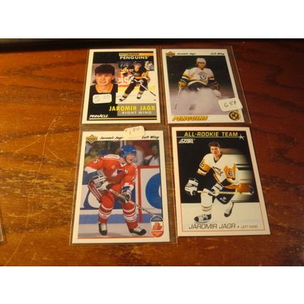 1991/92, 8-Cards, Score/Upper Deck, JAROMIR JAGR, Penguins, 2nd Year