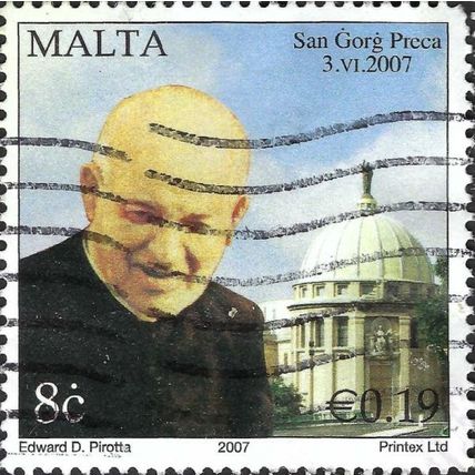 MALTA, Saint Gorg Preca, blue 2007, 8c, #2