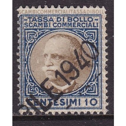 Italy 1940 Tax stamp Trade 10c Fine Used
