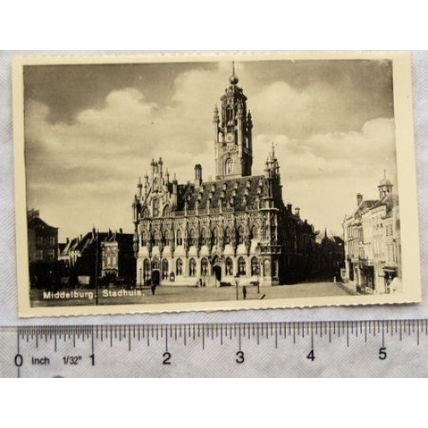 vintage postcard Middelburg - Stadhuis