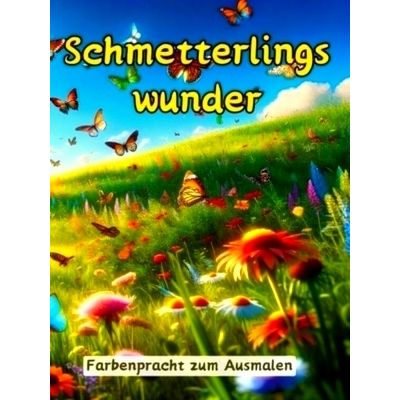 Schmetterlingswunder - Farbenpracht zum Ausmalen by Maxi Pinselzauber