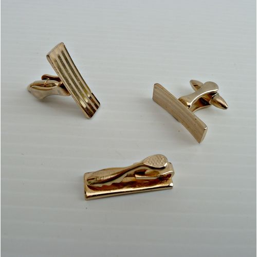 Vintage Stratton Cufflinks and Tie Clip