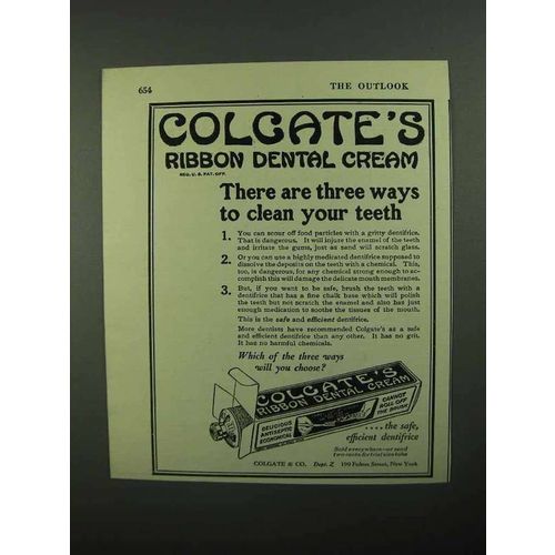 1920 Colgate's Ribbon Dental Cream Toothpaste Ad!