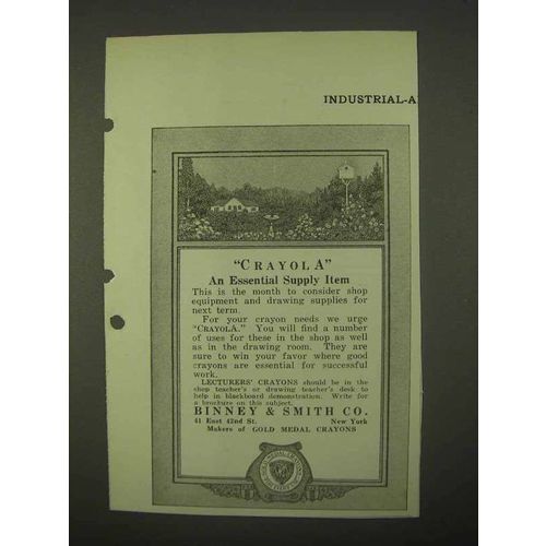 1922 Binney & Smith Crayola Crayons Ad - Essential