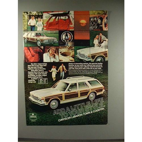 1978 Chrysler LeBaron Town & Country Ad - Add Life
