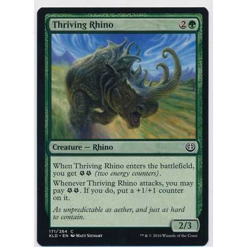 Magic the Gathering MTG Kaladesh 171/264 Thriving Rhino