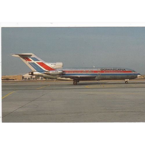 Dominicana Compania Dominicana De Aviacion Ca Boeing B727 173C Aircraft Postcard