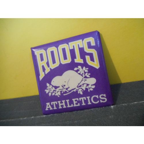 Roots Athletics Pinback,Purple