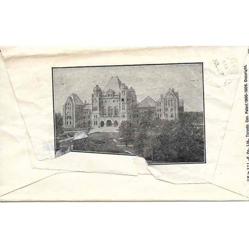 Canada Admiral #MR7 War Tax Coil Toronto Illustrated, House of Assembly cancel