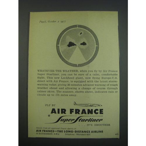 1957 Air France Ad - Whatever the weather