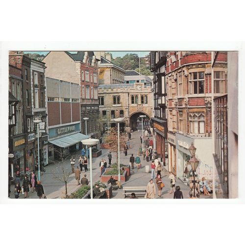 High Street and Stone Bow Lincoln Postcard 15309