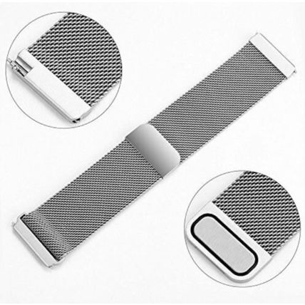 Sleek Stainless Steel Mesh Bracelet for Fitbit Versa Replacement Watchband Strap